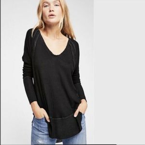 NWT FREE PEOPLE Catalina Thermal Long Sleeve Top